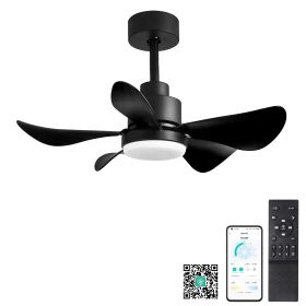 28' Ceiling Fans with Lights and Remote/APP Control