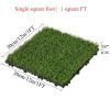 27 artificial lawn tiles, 11.8 × 11.8 inch interlock deck tiles, lawn square fake grass mat, suitable for pets, dogs, courtyards, balconies