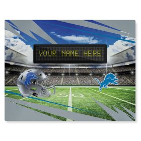 [Personalization Only] Official NFL Lions - 62" x 84" Personalized Washable Rug