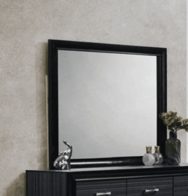 Naima Black Finish Mirror