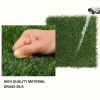 27pcs Easy-Install Artificial Grass Tiles - Self-Draining, Interlocking Design for Patio & Balcony Decor | Perfect for Pets Playtime, 12in*12in