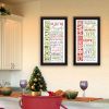 Trendy Decor 4U 2- Piece Vignette Happy Holidays Black Framed Wall Art for Living Room, Bedroom Wall Art Print for Home Decor by Marla Rae