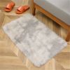 1pc, Tie-Dyed Plush Shag Furry Area Rug for Bedroom, Living Room, Nursery, and Kids Room - Ultra Soft and Fluffy, Washable, Non-Shedding